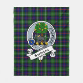 Swinton Clan Abzeichen Tartan Kariert Fleecedecke (Vorderseite)