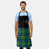 Swinton Clan Abzeichen & Tartan Kilt Schürze (Getragen)