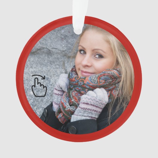 SWIPE RIGHT - Best Friend - Siehe Zurück ... Ornament (Vorderseite)