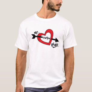 Swipe Right Mobile Verabred App Niedlich Design T-Shirt