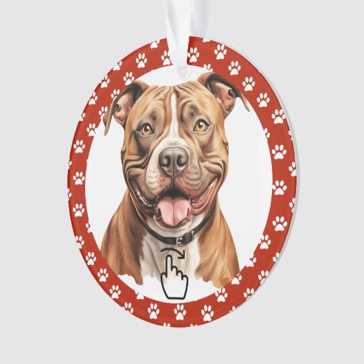 SWIPE RIGHT Version 2 - Siehe Zurück ... Keramik-O Ornament (Vorderseite)