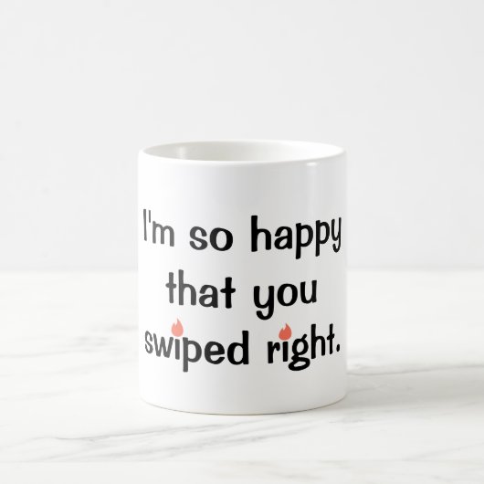 Swiped rechte Tasse (Mittel)