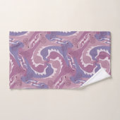 Swirbelhares 5 Lila Badezimmer Handtuchhandtuch Se Badhandtuch Set (Handtuch)