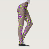 Swirbelnde Illusion Yoga Leggings (Rechts)