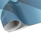 Swirl Blues Geschenkpapier (Rolleneckpunkt)