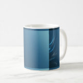 Swirl Blues Kaffeetasse (VorderseiteRechts)
