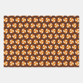 Swirl Candy lollipop braun Happy Thanksgiving Geschenkpapier Set