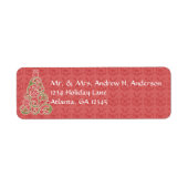 Swirl Christmas Tree Labels (Vorne)