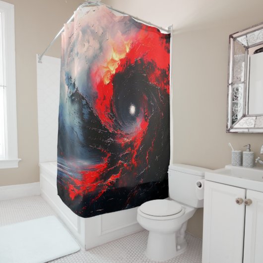 Swirl-Design Duschvorhang (Beispiel)