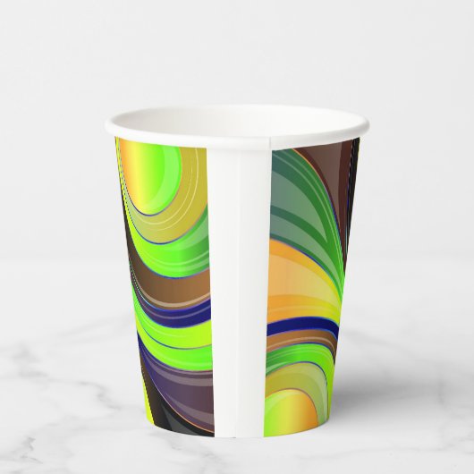 Swirl-Design Pappbecher (Rechts)