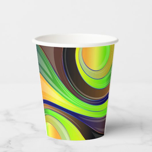 Swirl-Design Pappbecher (Vorderseite)