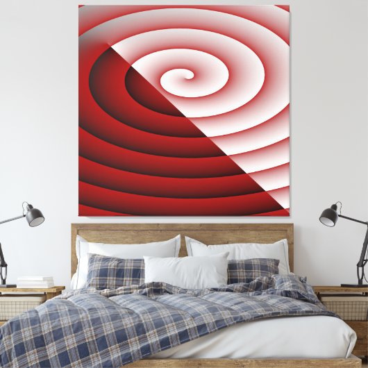 SWirl Double color Wave Leinwanddruck (Insitu (Schlafzimmer))