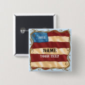 Swirl-Flag Button (Vorne & Hinten)