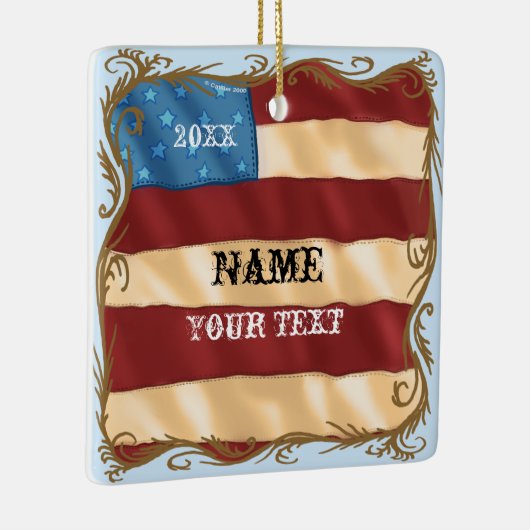 Swirl-Flag Keramikornament (Rechts)