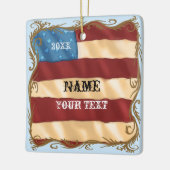 Swirl-Flag Keramikornament (Links)