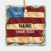 Swirl-Flag Keramikornament (Vorderseite)