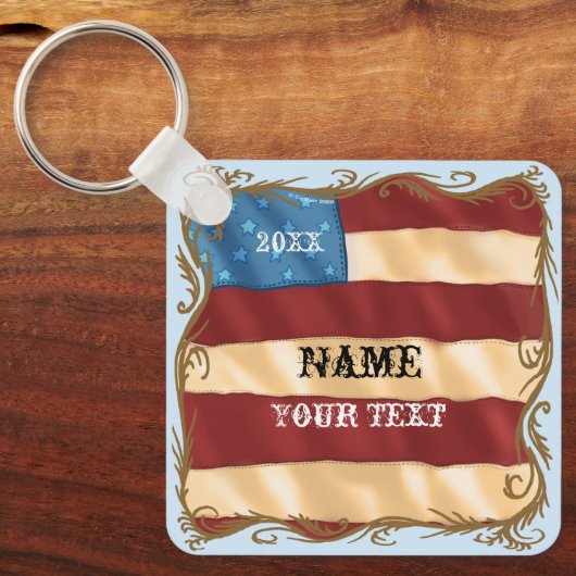 Swirl-Flag Schlüsselanhänger (Vorderseite)