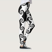 Swirl Formen keltisch wie anpassbare Leggings (Rechts)