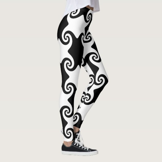 Swirl Formen keltisch wie anpassbare Leggings (Rechts)