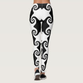 Swirl Formen keltisch wie anpassbare Leggings (Rückseite)