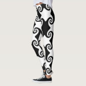 Swirl Formen keltisch wie anpassbare Leggings (Links)