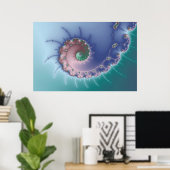Swirl - Fraktal Poster (Heimbüro)