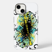 Swirl Grunge Clarinet Player Musician Geschenk Case-Mate iPhone Hülle (Rückseite)