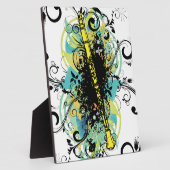 Swirl Grunge Klarinette Fotoplatte (Seite)