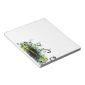 Swirl Grunge Klarinette Notizblock (angewinkelt)