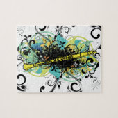 Swirl Grunge Klarinette Puzzle (Horizontal)