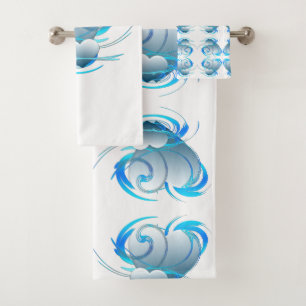 Swirl Hearts Badhandtuch Set