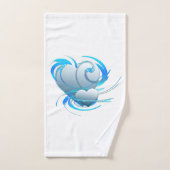 Swirl Hearts Badhandtuch Set (Handtuch)