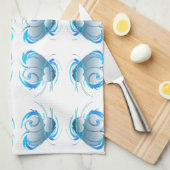 Swirl Hearts Geschirrtuch (Viertel Falte)