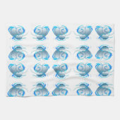 Swirl Hearts Geschirrtuch (Horizontal)