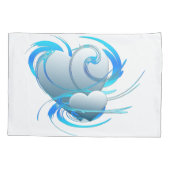 Swirl Hearts Kissenbezug (Rückseite-Links)