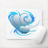 Swirl Hearts Mousepad (Mit Mouse)