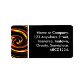 Swirl IV Adressaufkleber (Vorne)