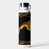Swirl Liquid Gold Black Monoch Achem Opulent Swirl Trinkflasche (Rückseite)