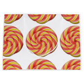 Swirl Lollipop Candy Design Große Geschenktüte (Vorderseite)