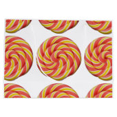 Swirl Lollipop Candy Design Große Geschenktüte (Rückseite)