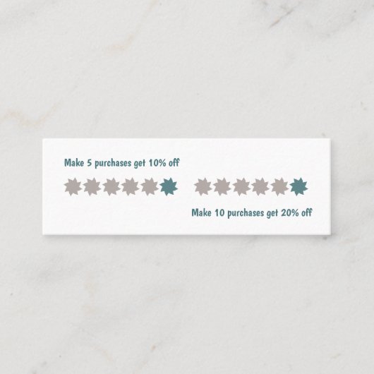 Swirl Loyalty Card Treuekarte (Vorderseite)