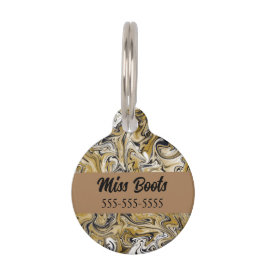 Swirl Marble Wild Swirl Individuelle Name Haustiermarke