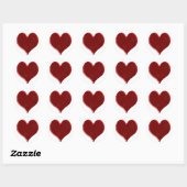 Swirl Overlaid Heart Stickers (Blatt)