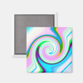 Swirl Pastel Magnet (Vorderseite/Rückseite)