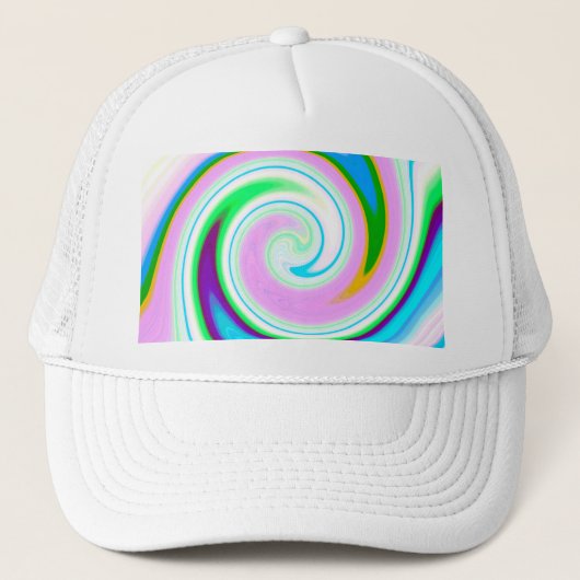 Swirl Pastel Truckerkappe (Vorderseite)