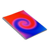 Swirl Red Blue Notizblock (Rechte Seite)
