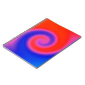 Swirl Red Blue Notizblock (Linke Seite)