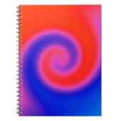 Swirl Red Blue Notizblock (Vorderseite)
