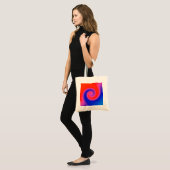Swirl Red Blue Tragetasche (Vorderseite (Model))