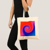 Swirl Red Blue Tragetasche (Vorderseite (Produkt))